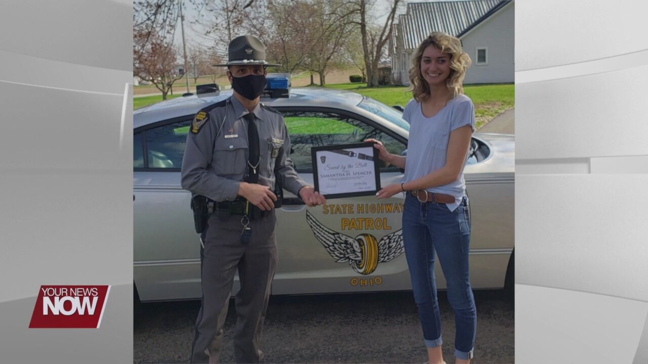 Samantha Spencer joins Ohio's "Saved by the Belt" club
